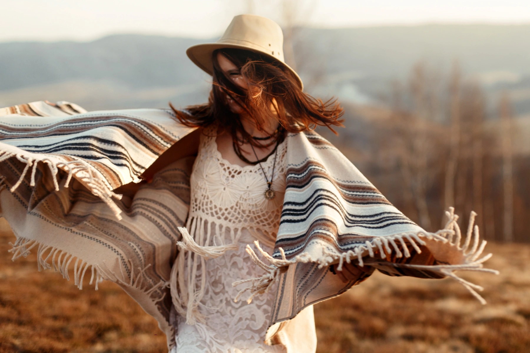 Poncho Femme Hiver Chic